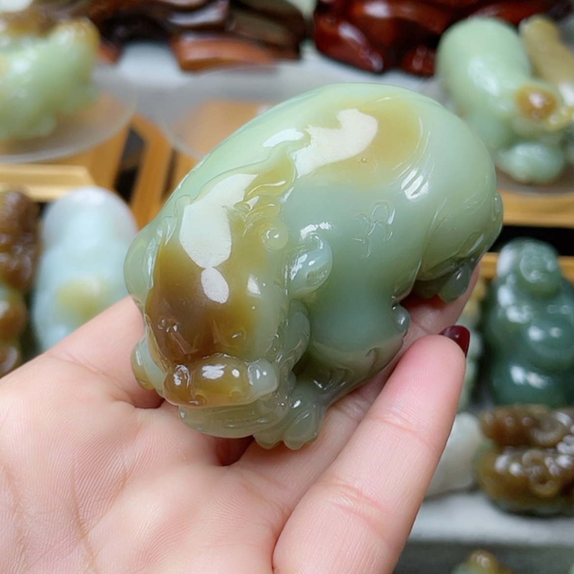 【闪购商品】未镶嵌和田玉挂件福**照