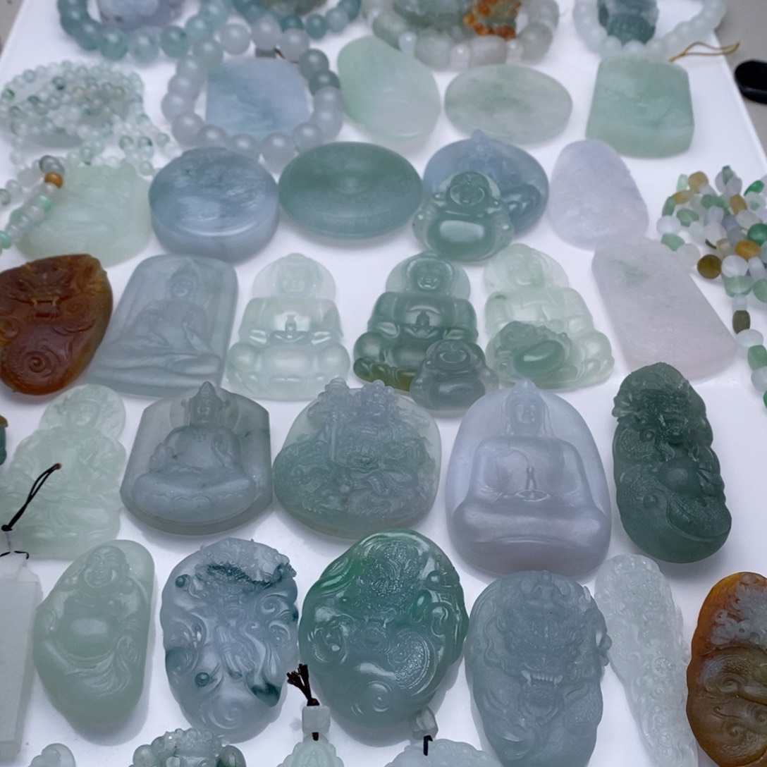 定制翡翠未镶嵌联系客服链接，勿拍！！！