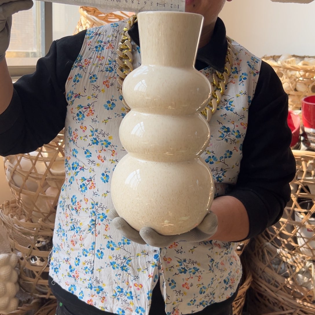 摆件87 号高中低温陶瓷工艺瓶（部分微瑕）