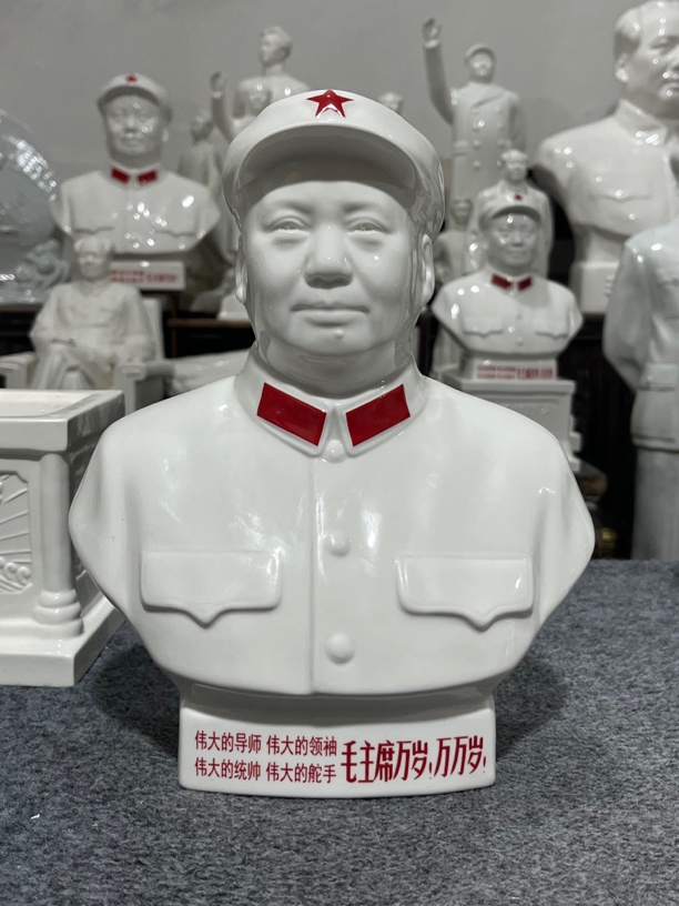 陶瓷工艺品毛主席陶瓷像一物一拍链接白瓷瓷厂手工雕刻玄关书房