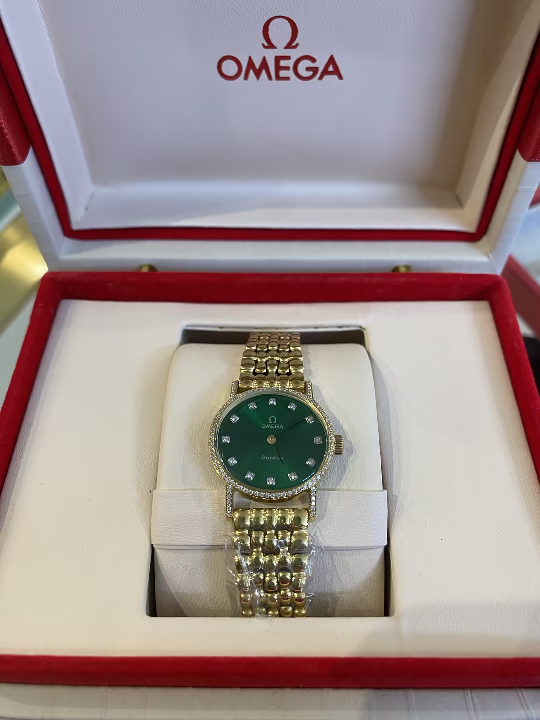 95新 Omega/欧米茄 22*24.5mm手动机械表QA3691瑞士名表