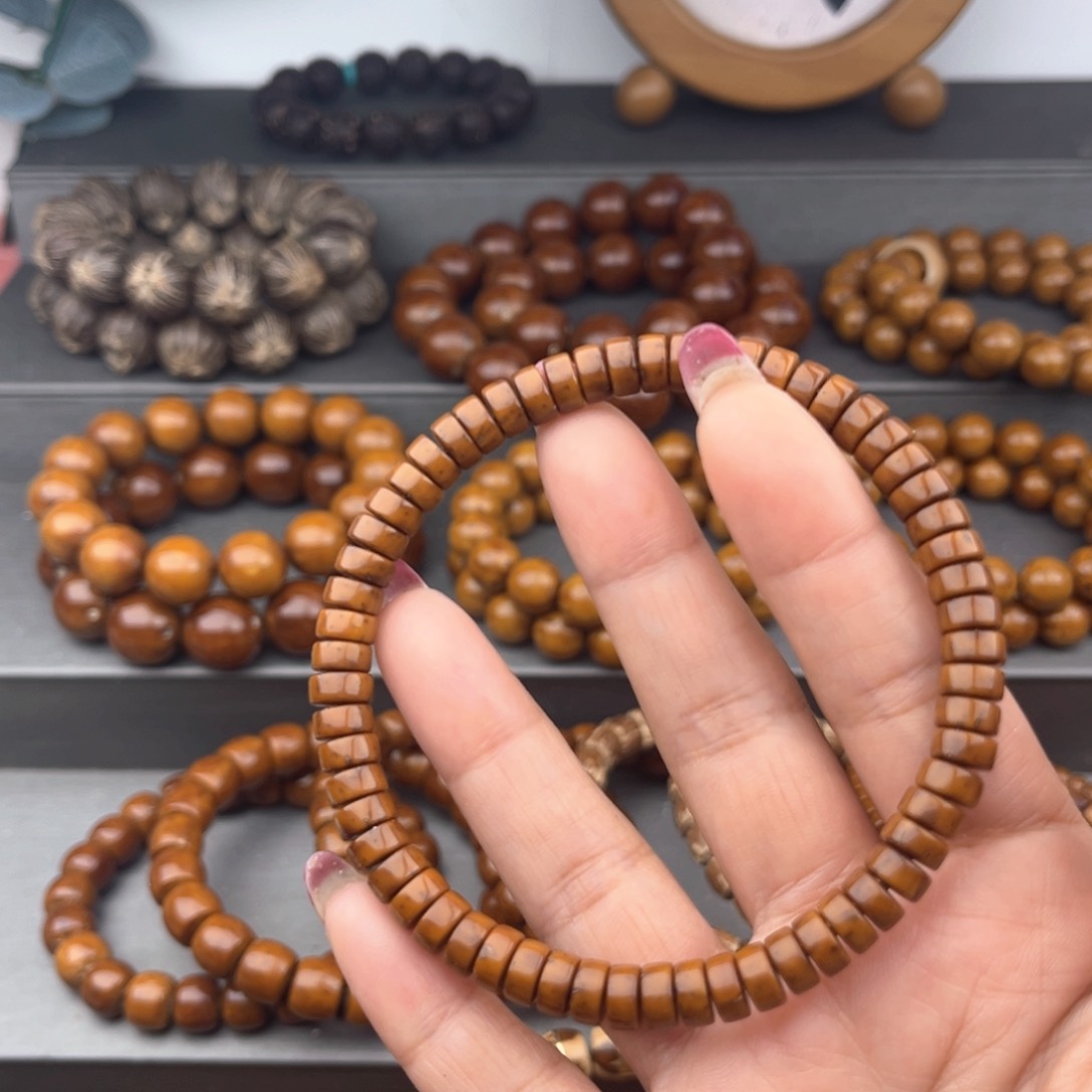 紫金鼠手串实心纯肉薯片7