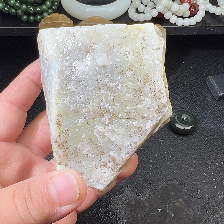 和田玉（糖玉）未镶嵌车挂