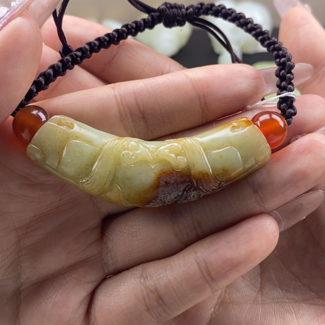 和田玉手绳未镶嵌