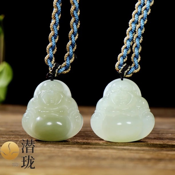 【潜珑珺】dm-199-02和田玉青海料佛公吊坠多样性拍一发一
