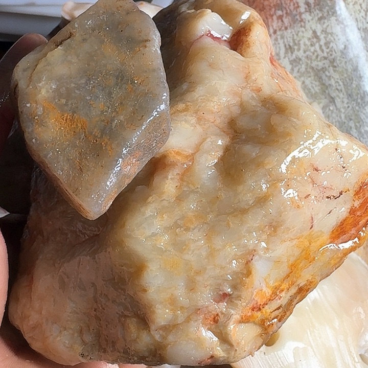 寿山石翰**月老挝石墩子