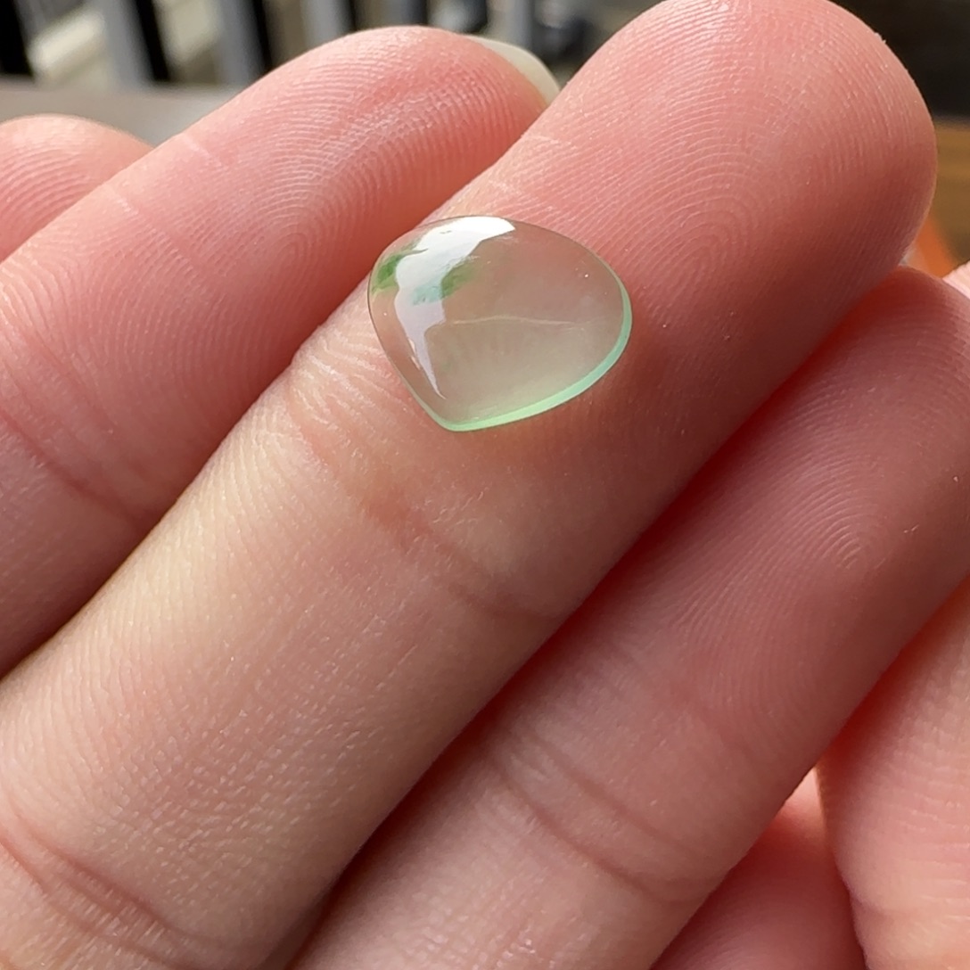 定制翡翠未镶嵌小爱心