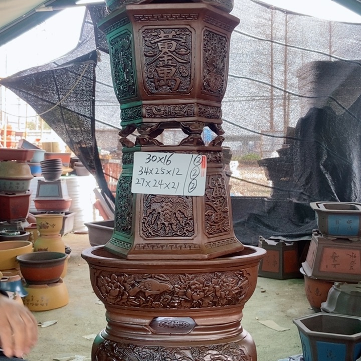 紫砂花盆紫砂紫砂