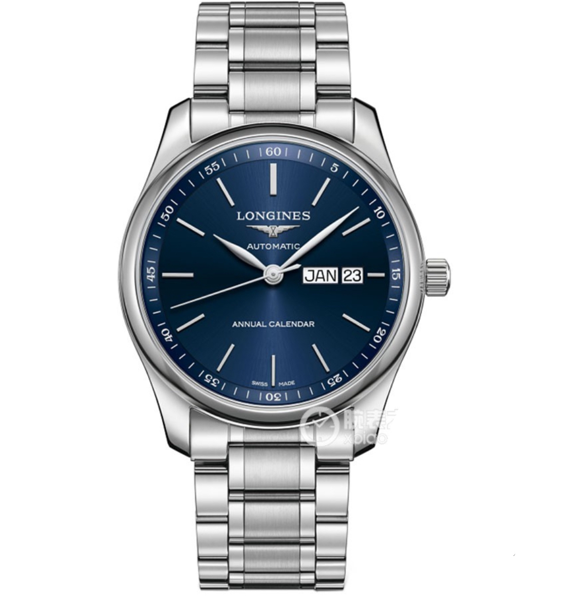 99新 Longines/浪琴 名匠系列男款/双历表径40mm/时尚款式