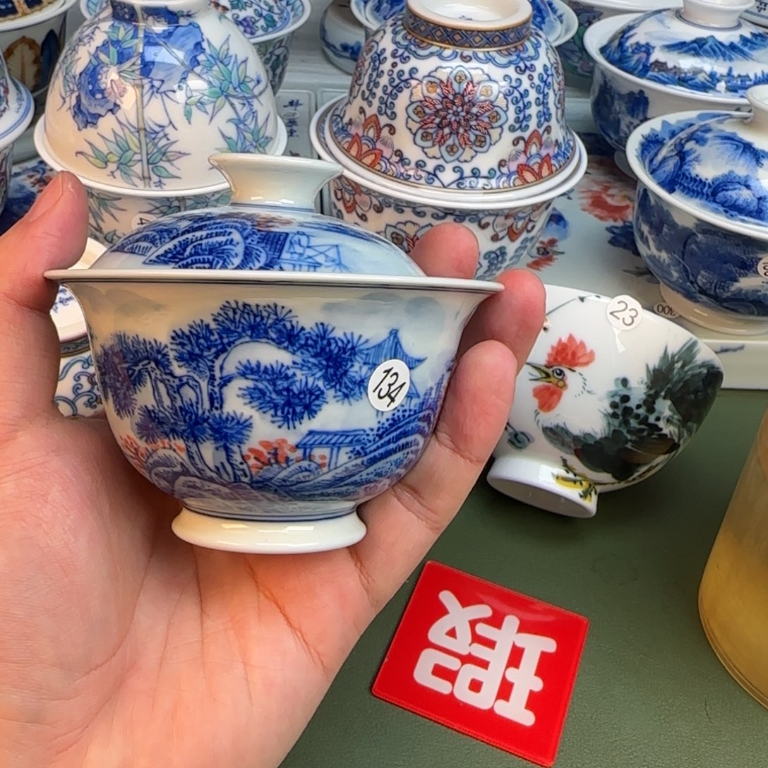 彦祖纯手工手绘茶具134合缝
