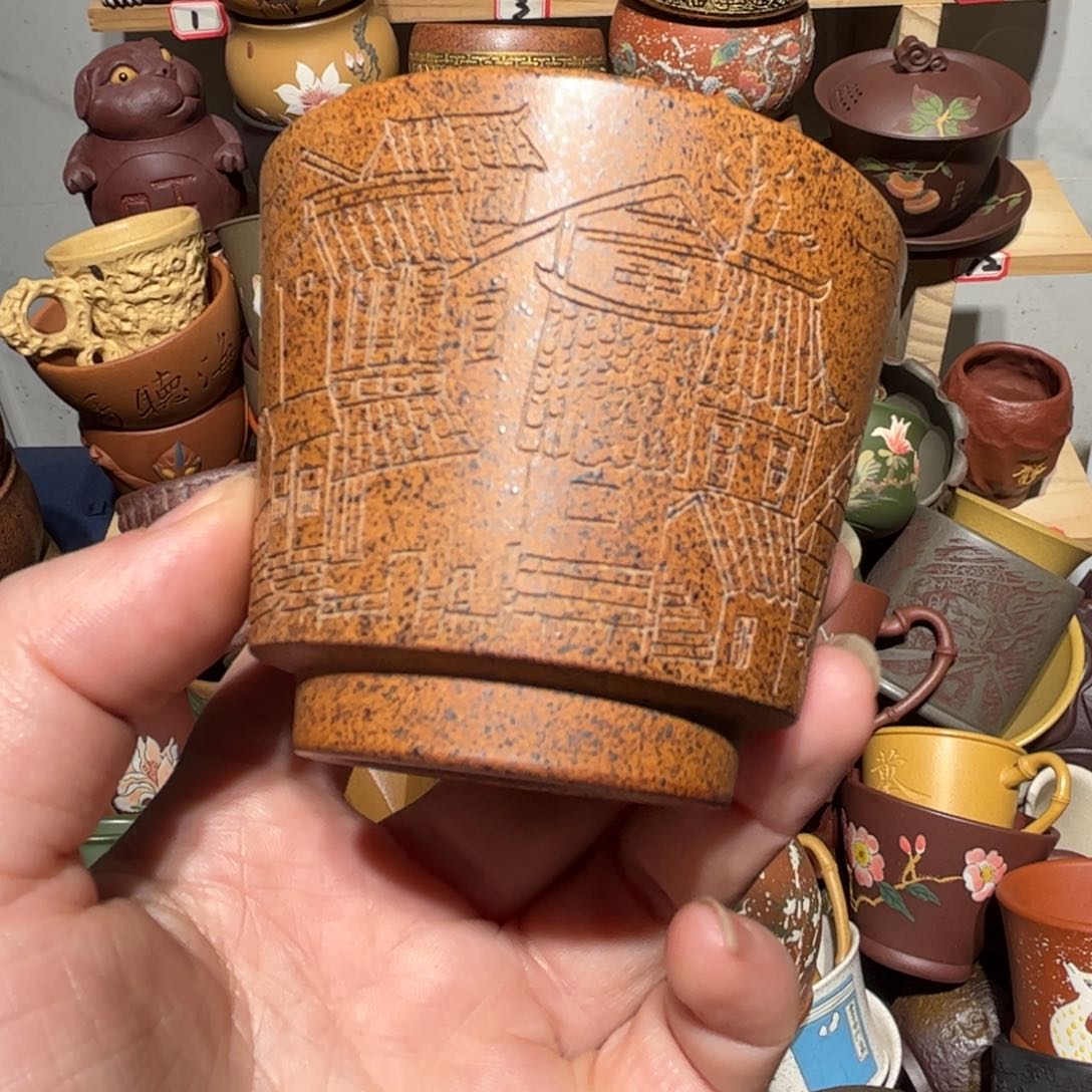 紫砂茶杯宜兴紫砂主人杯