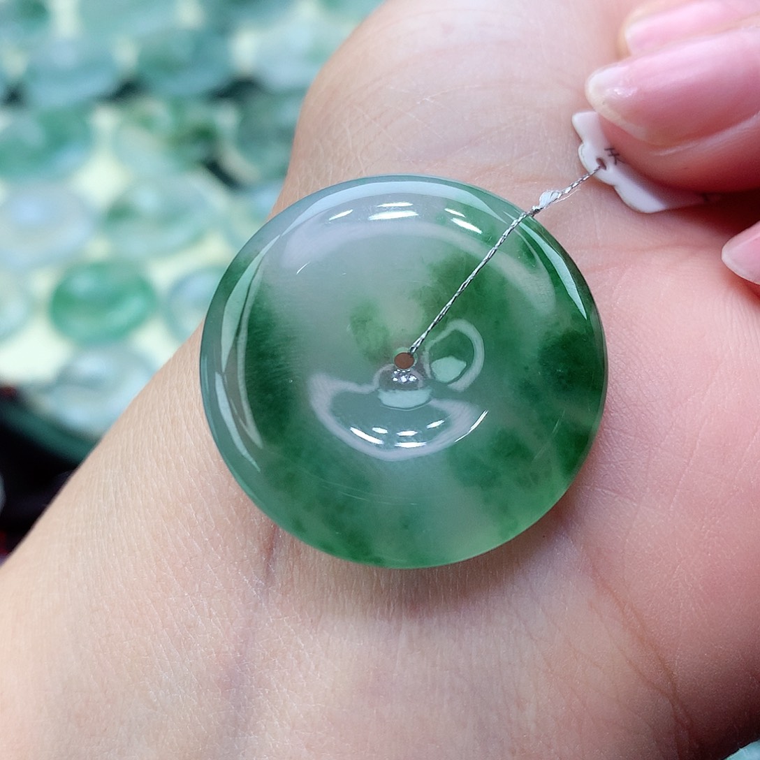 翡翠颈饰未镶嵌28尺寸28.5-5.5