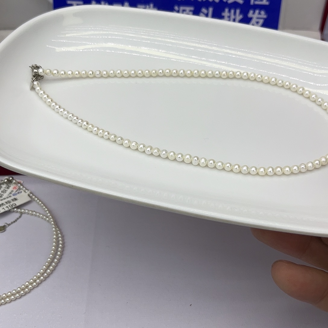 海水珍珠颈饰银S925镶嵌