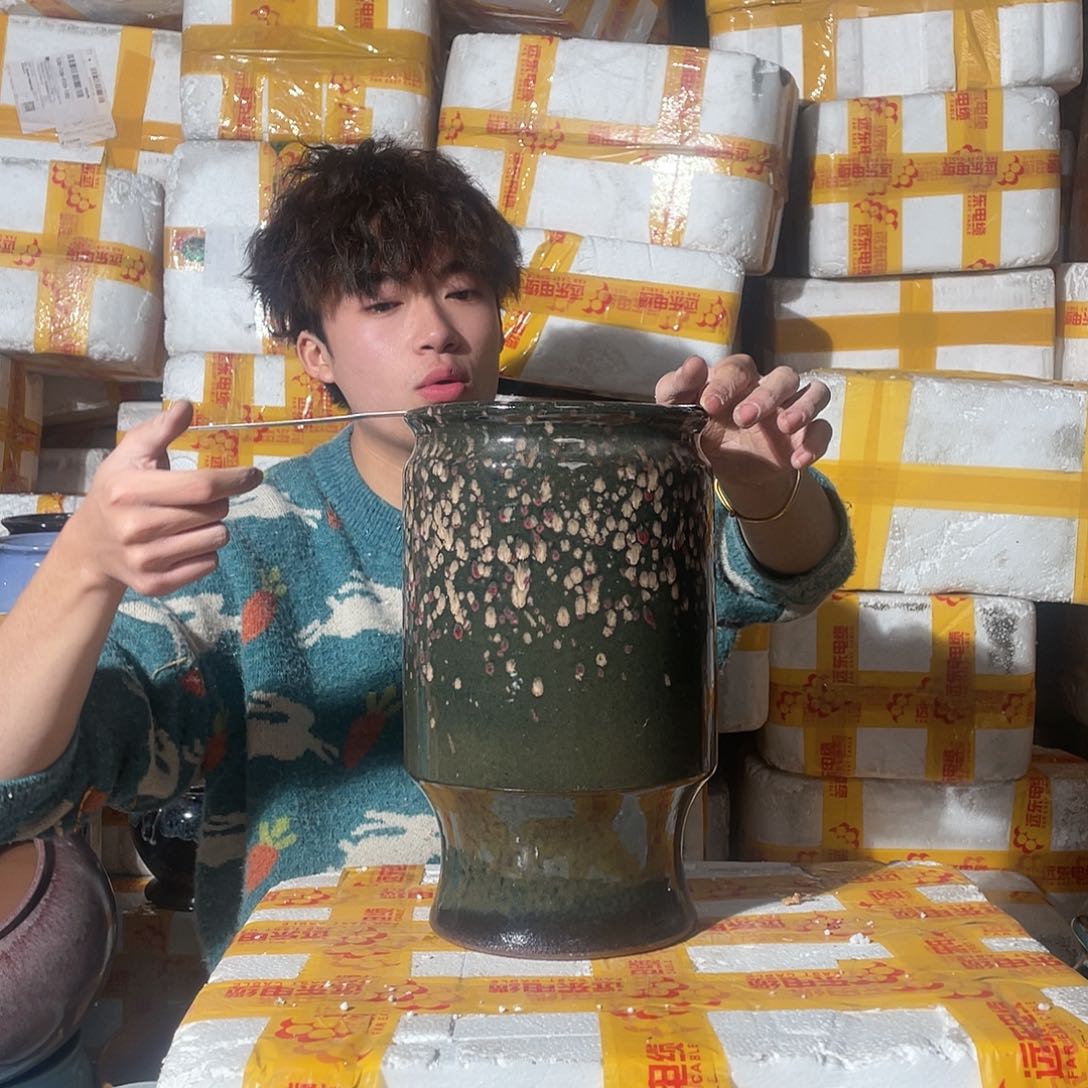 红陶宜兴紫砂花盆