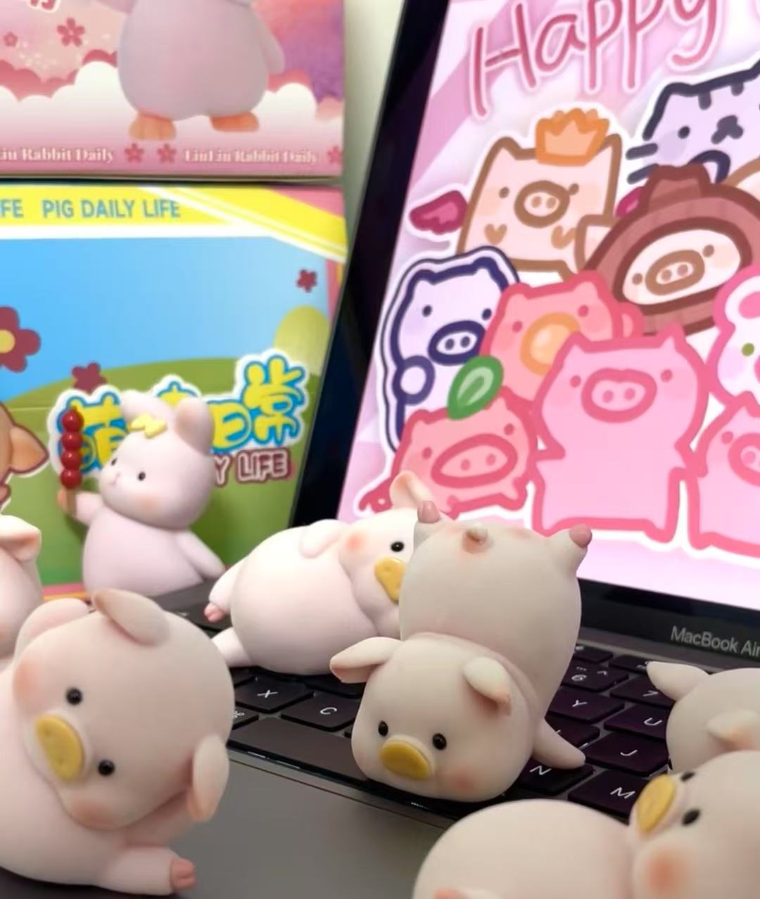 惊喜盲盒大战对对碰盲盒拆盒潮玩手办