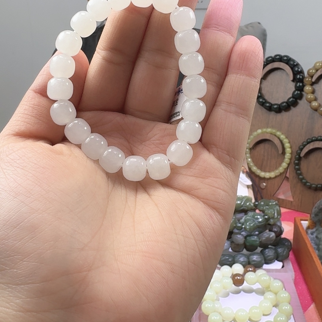 和田玉未镶嵌手链