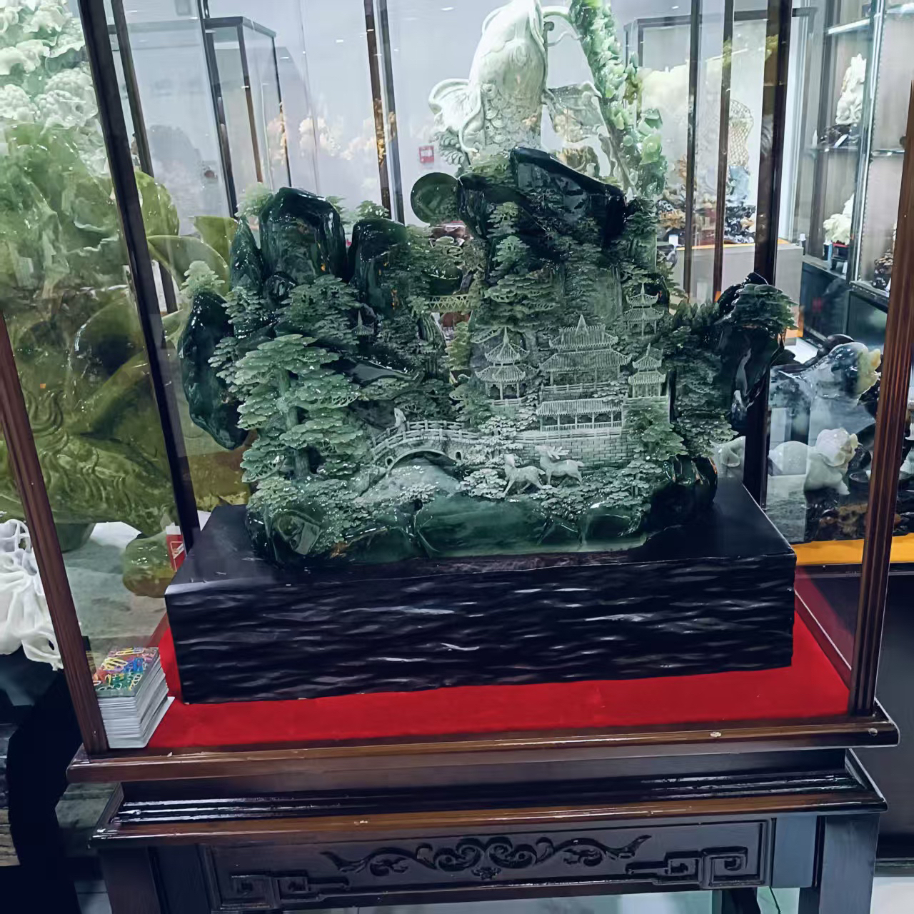 精品玉摆件 山水。