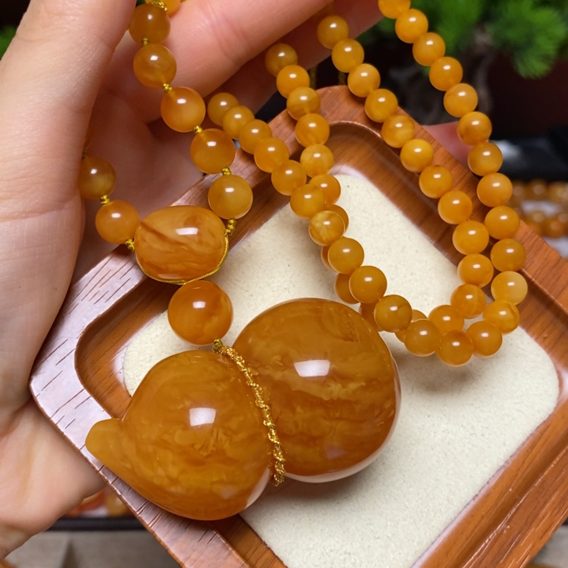 【闪购商品】蜜蜡颈饰未镶嵌项链