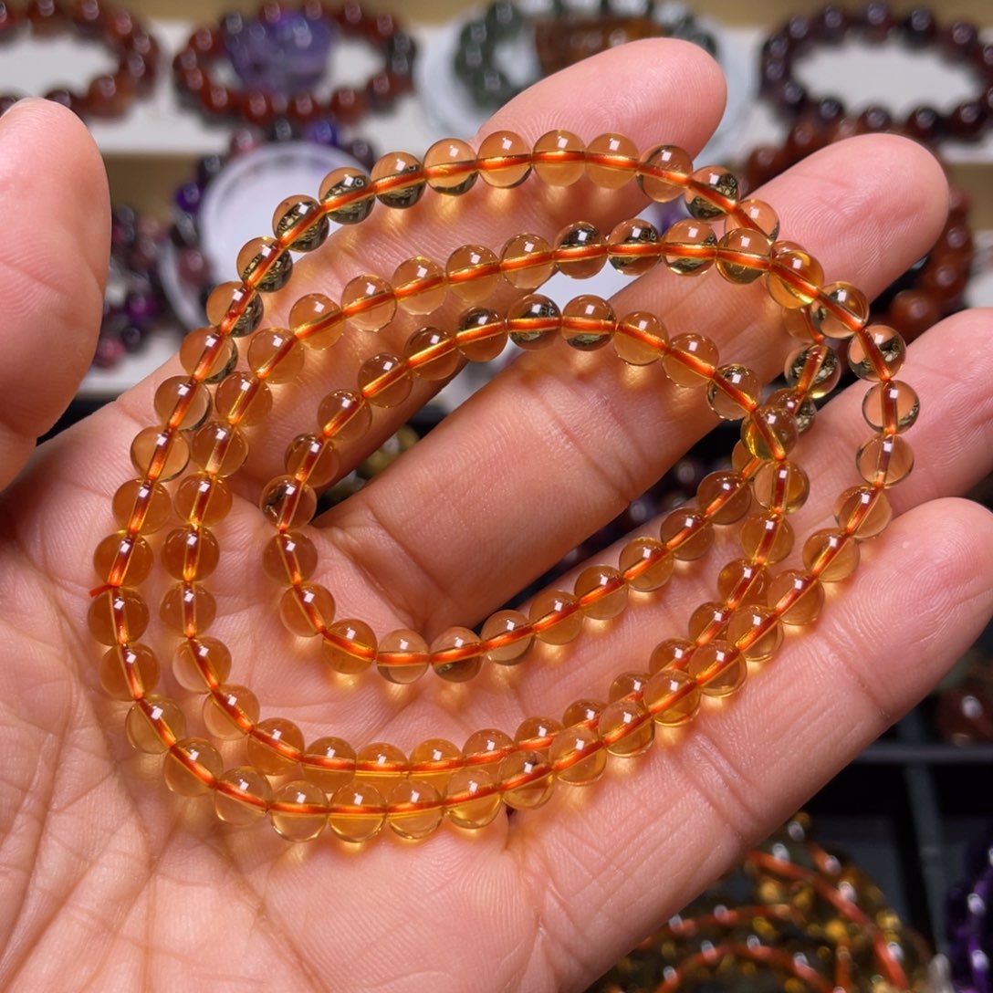 水晶手链未镶嵌巴西暴力黄