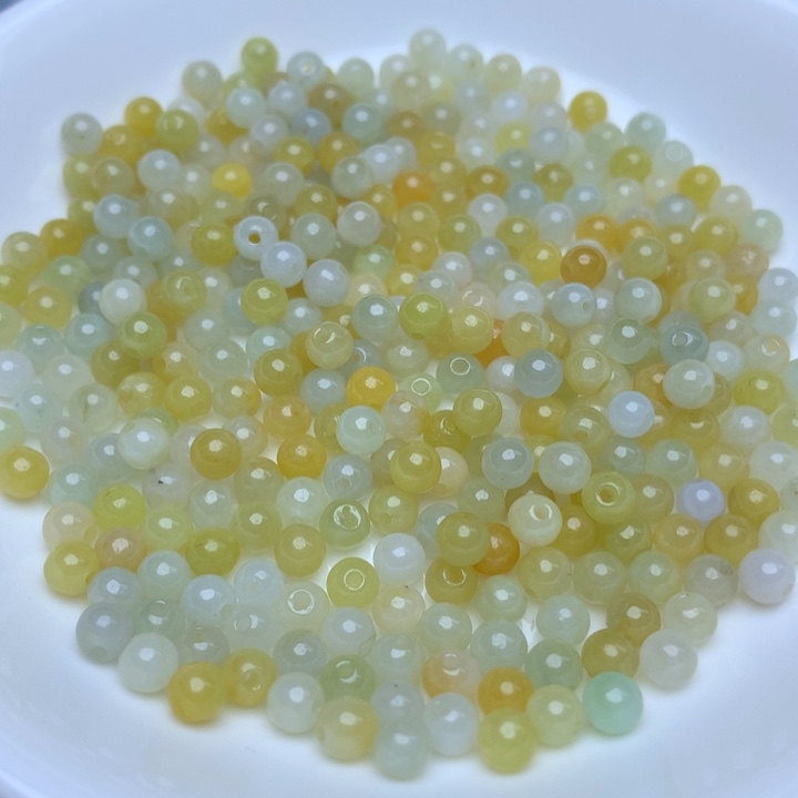 【闪购商品】翡翠手链未镶嵌卡4冰黄50个