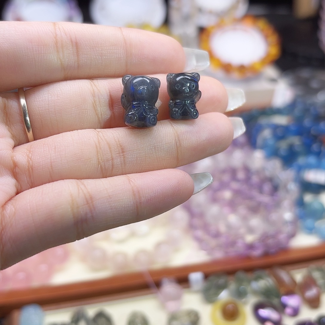 水晶手链未镶嵌拉长小熊