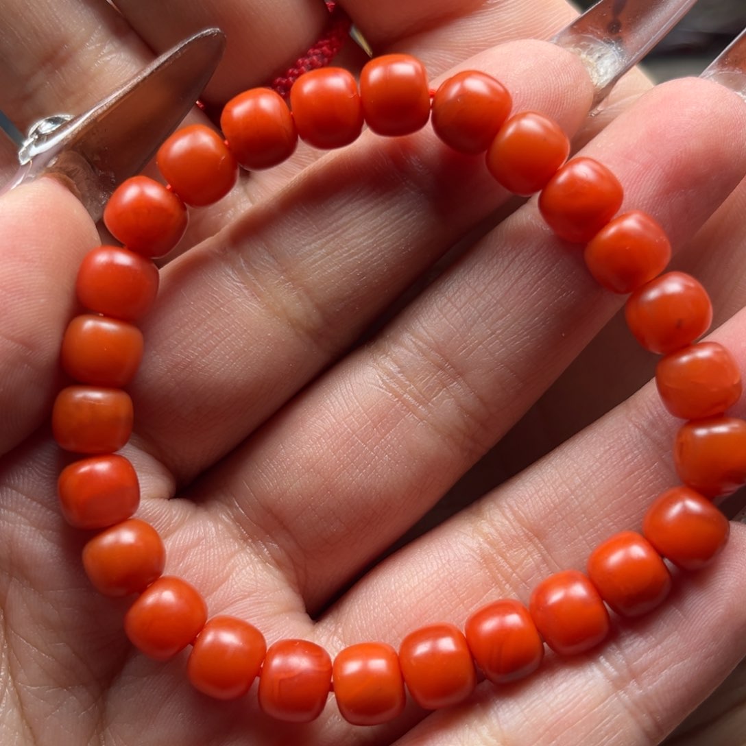 南红玛瑙手串未镶嵌