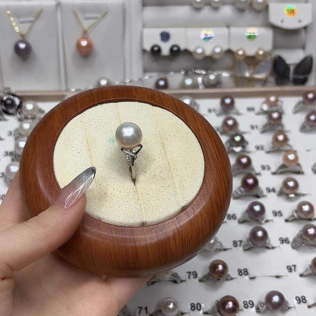 *****淡水珍珠银S925镶嵌戒指