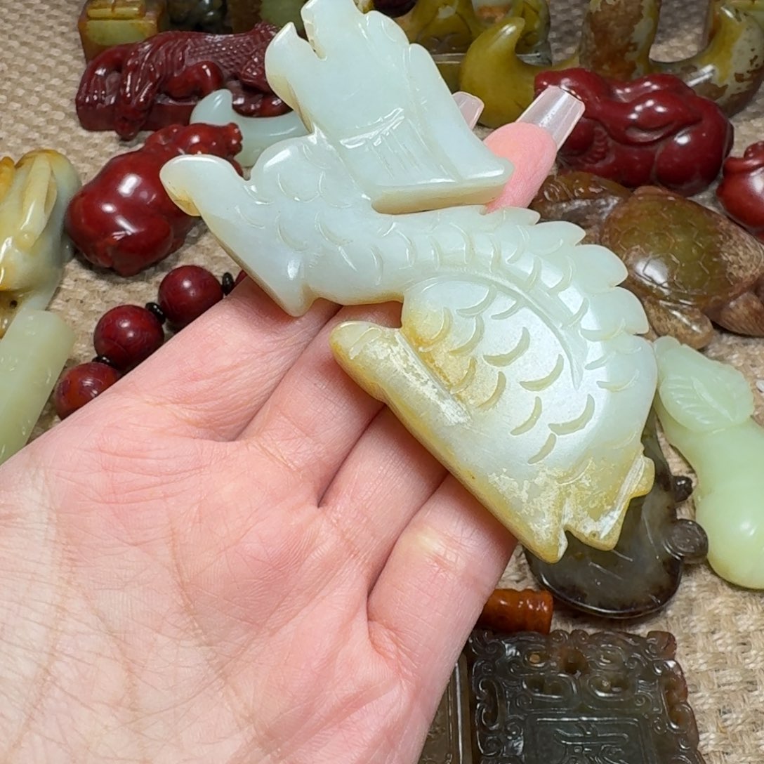 白玉菩提吊坠挂件