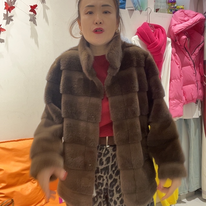 欧货王红貂绒 好看
