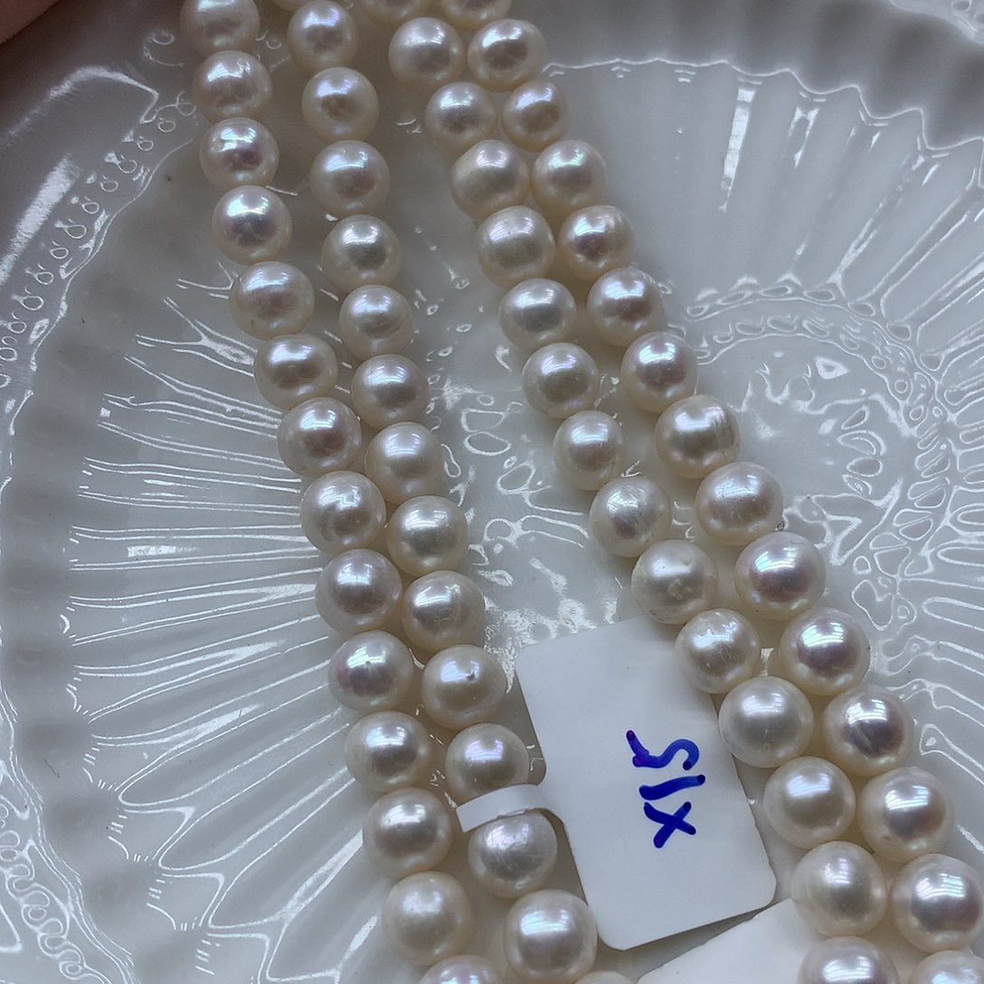 淡水珍珠7-8未镶嵌x15项链
