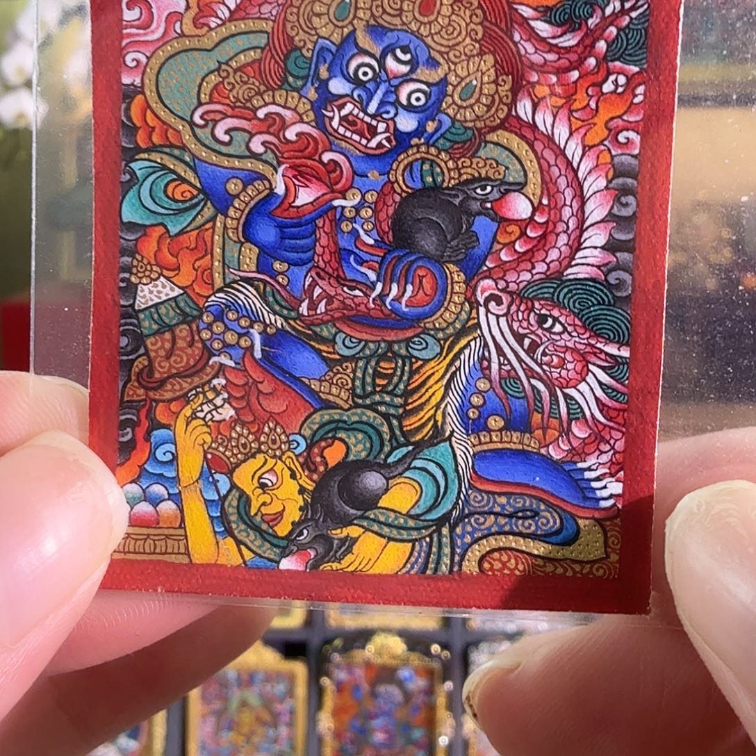 吊坠黑CC唐卡巴太