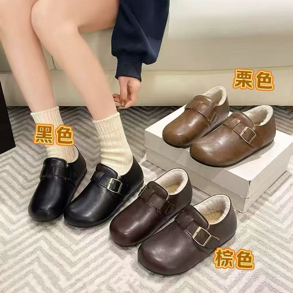 ChaoAi 【皮面加绒勃肯鞋】皮面加绒芒果头勃肯鞋F33-27