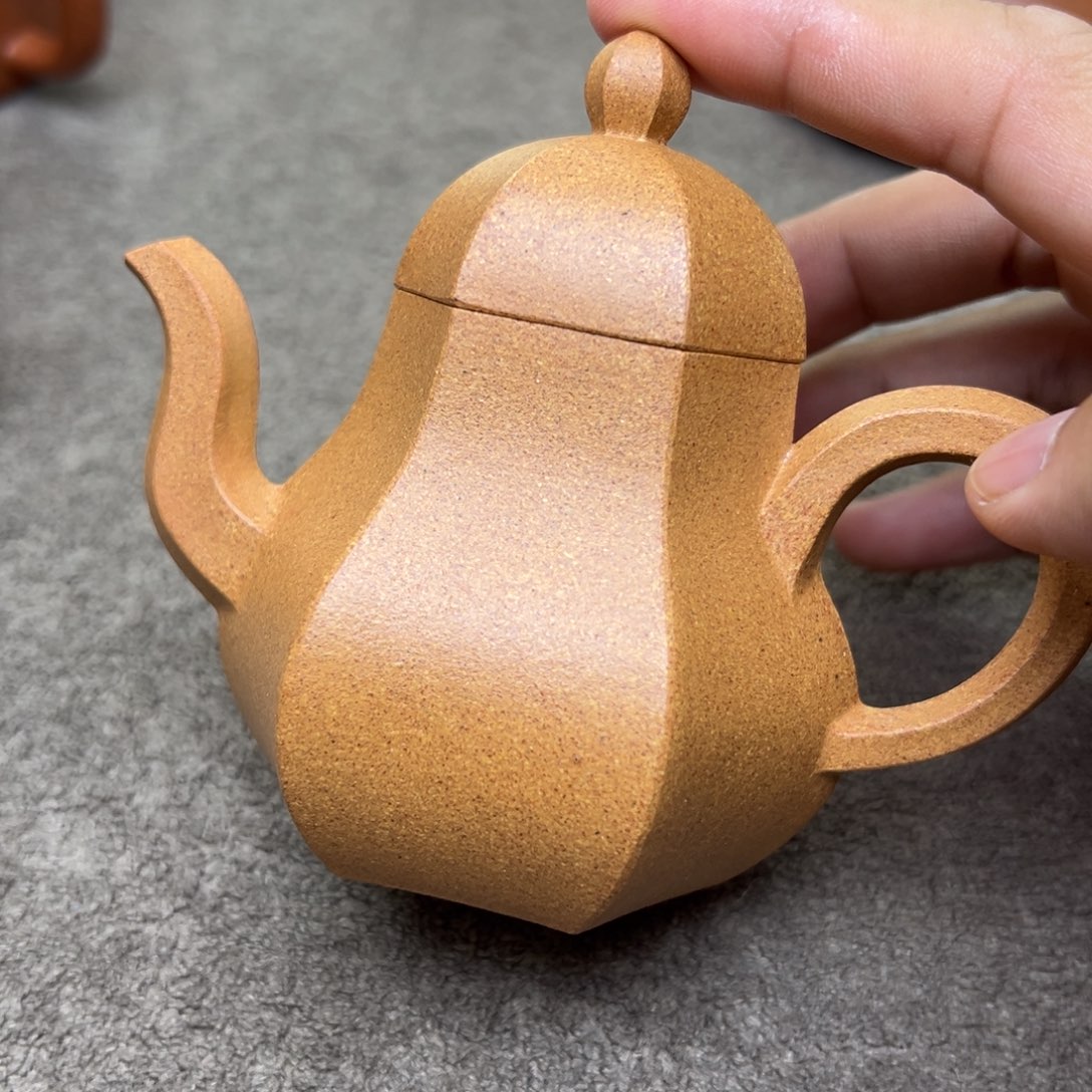源***木茶壶紫砂杨桃黄金段