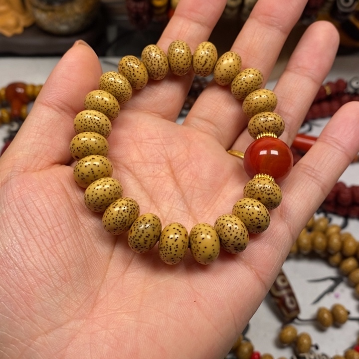 星月菩提吊坠黄金籽12.5