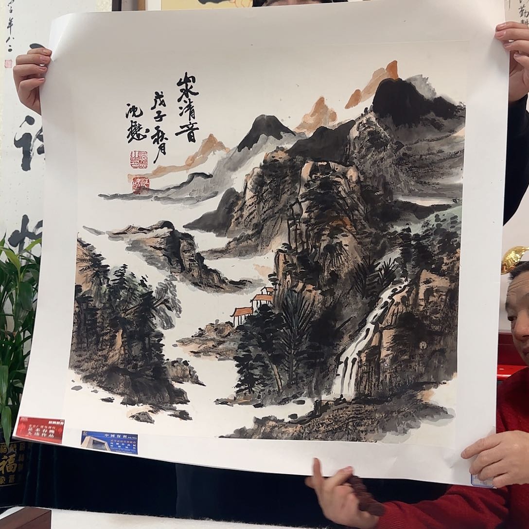 国画艺术家的作品