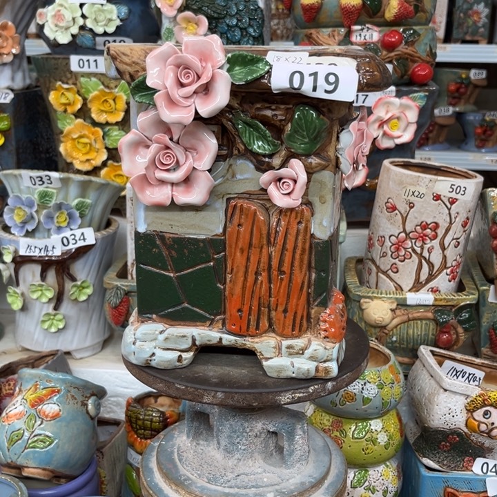 紫砂花盆粗陶材质多肉花盆