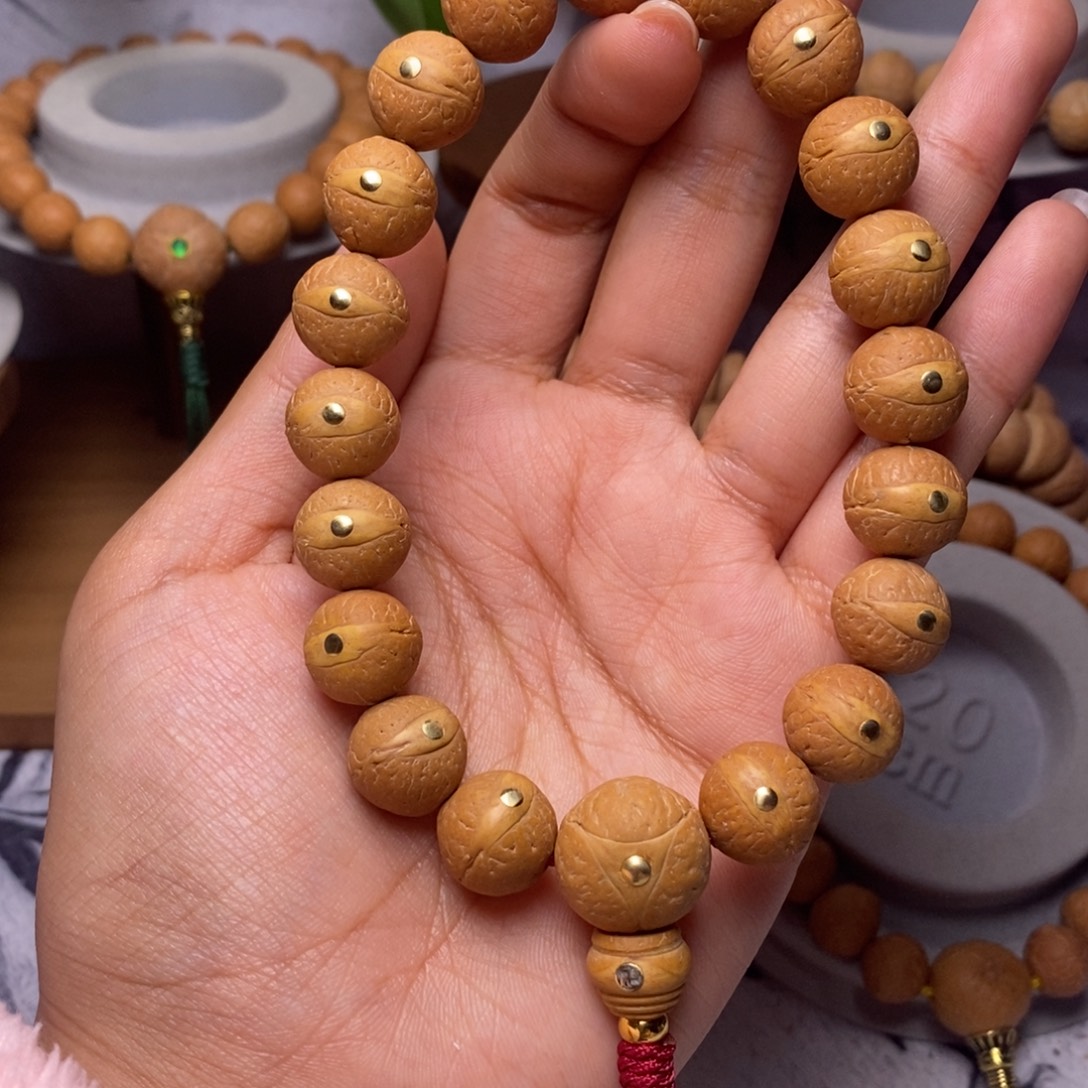 凤眼菩提吊坠手串
