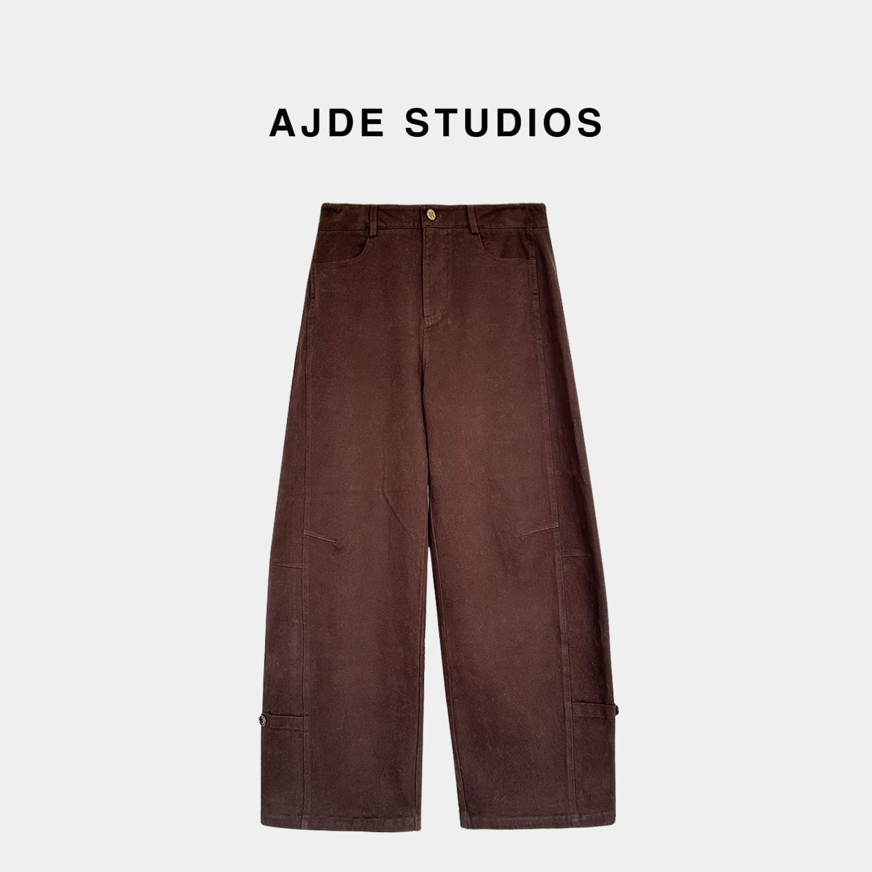 AJDE｜巧克力加绒牛仔裤09