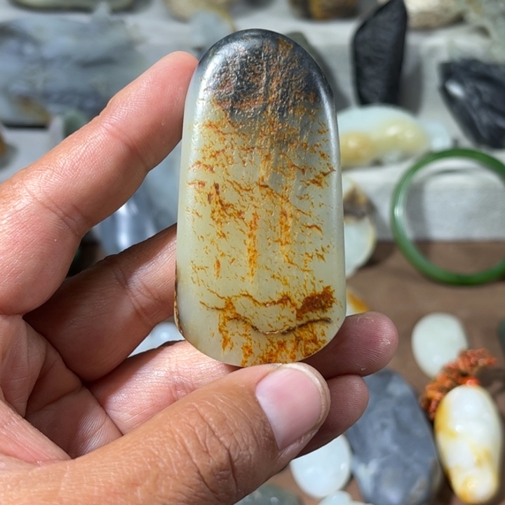 就***样和田玉未镶嵌挂件