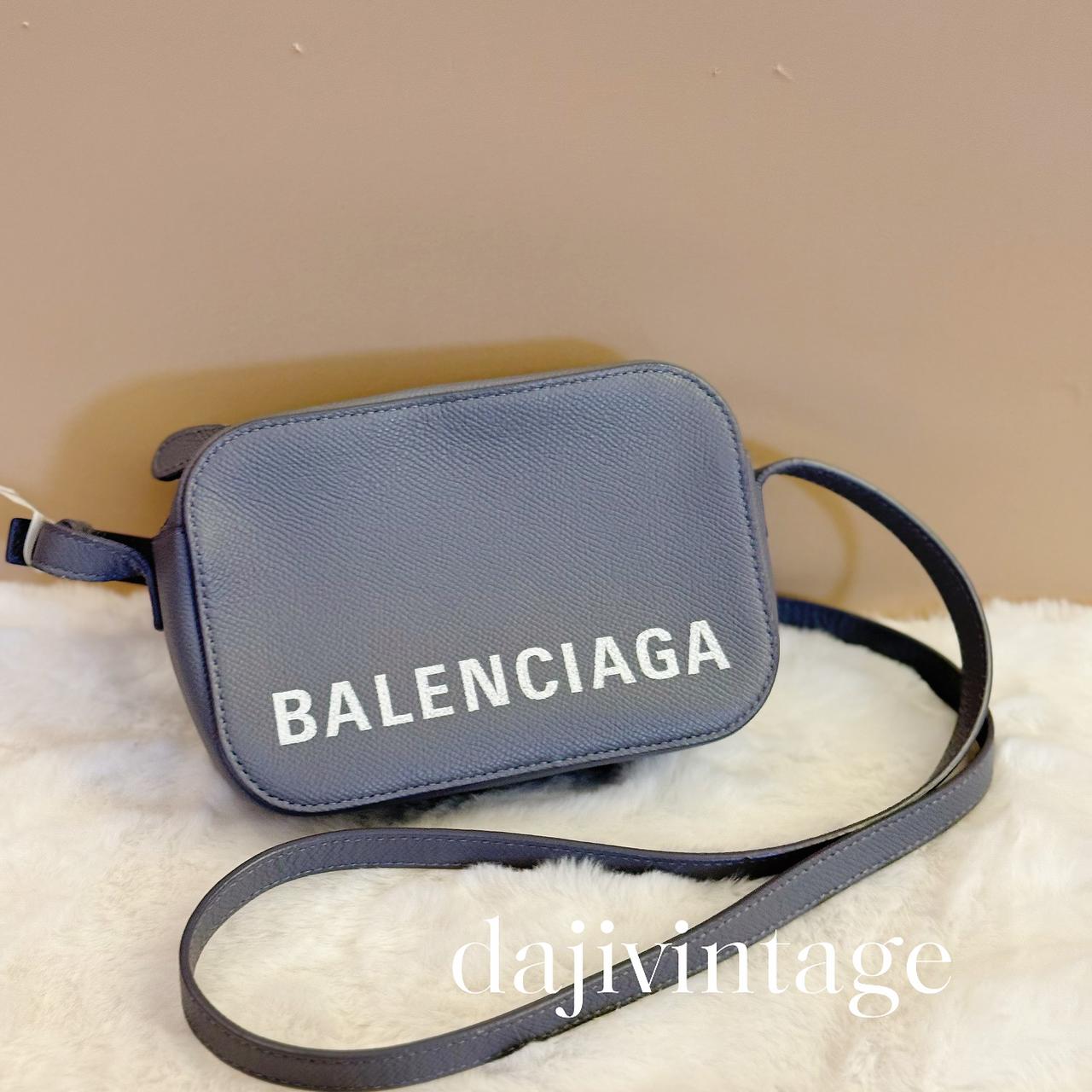 95新 Balenciaga/巴黎世家 大吉中古/巴黎世家灰色相机斜挎包