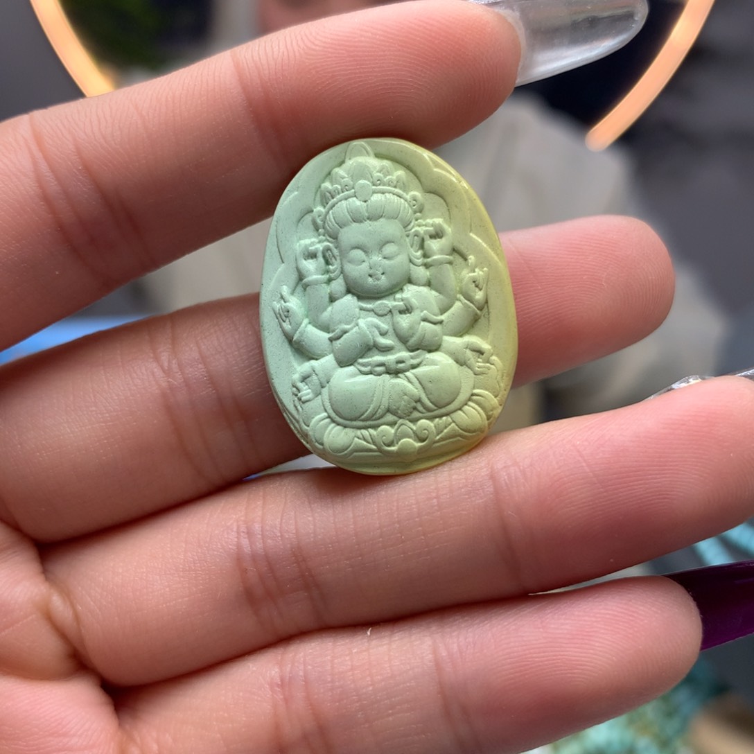绿松石挂件未镶嵌