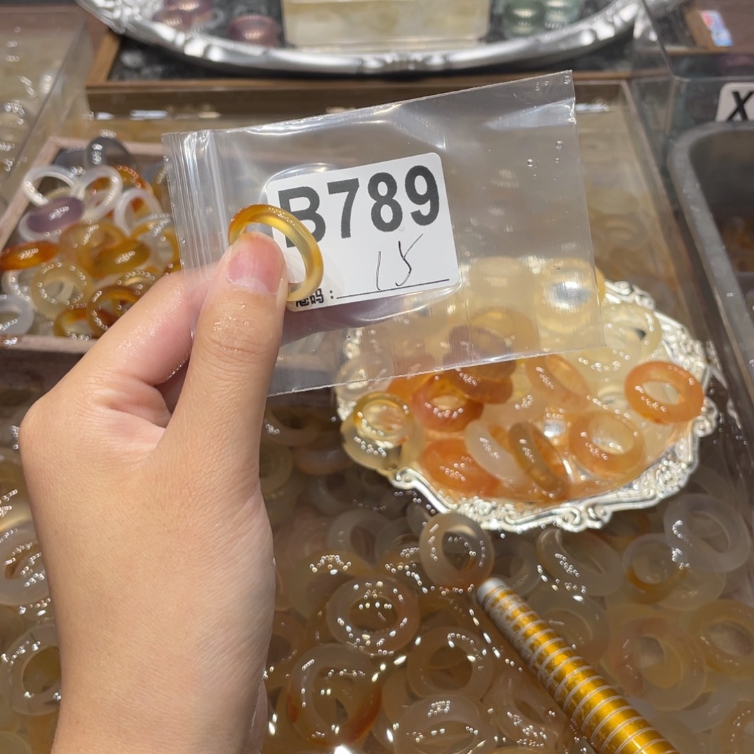 玛瑙/玉髓未镶嵌戒指789