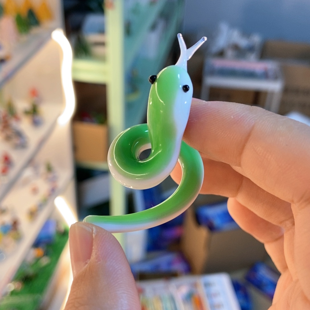 琉璃手工艺品蛇蛇