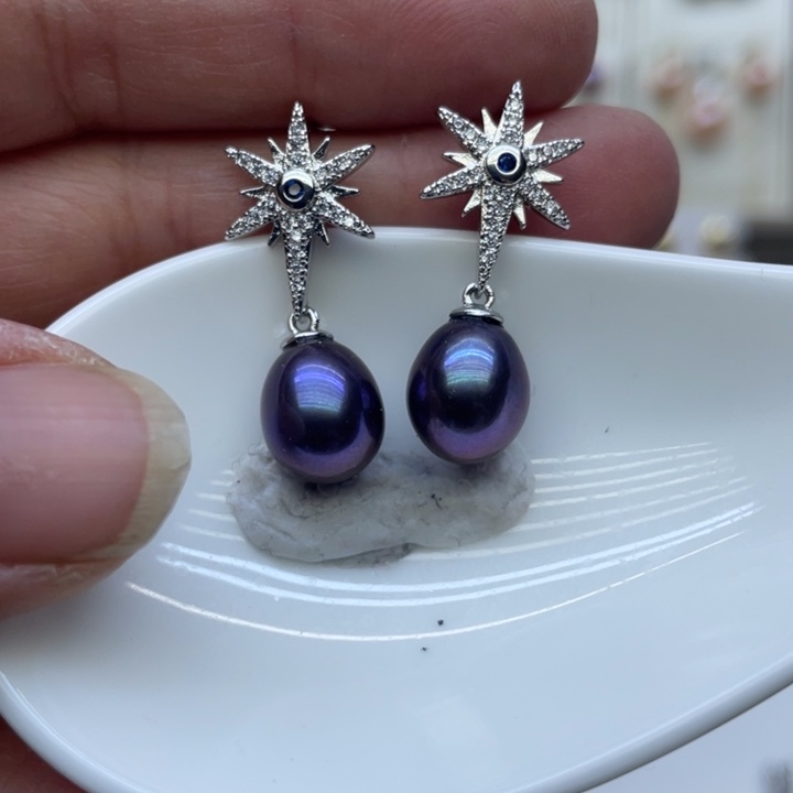 淡水珍珠耳饰未镶嵌