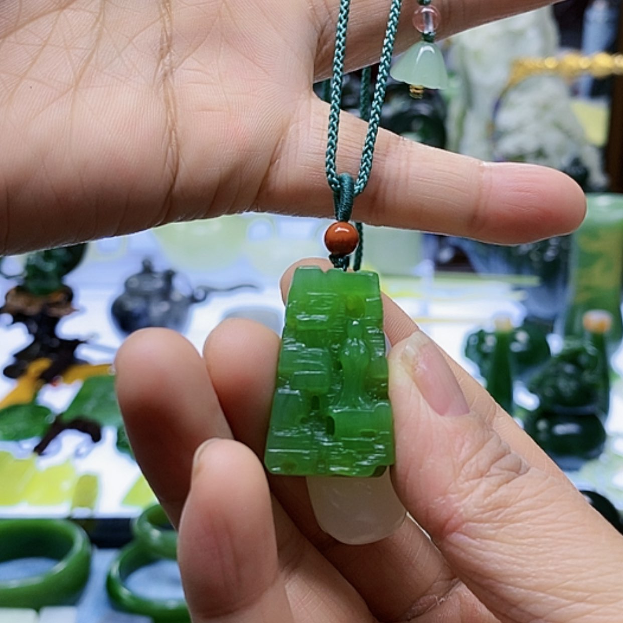 【闪购商品】和田玉（碧玉）挂件未镶嵌