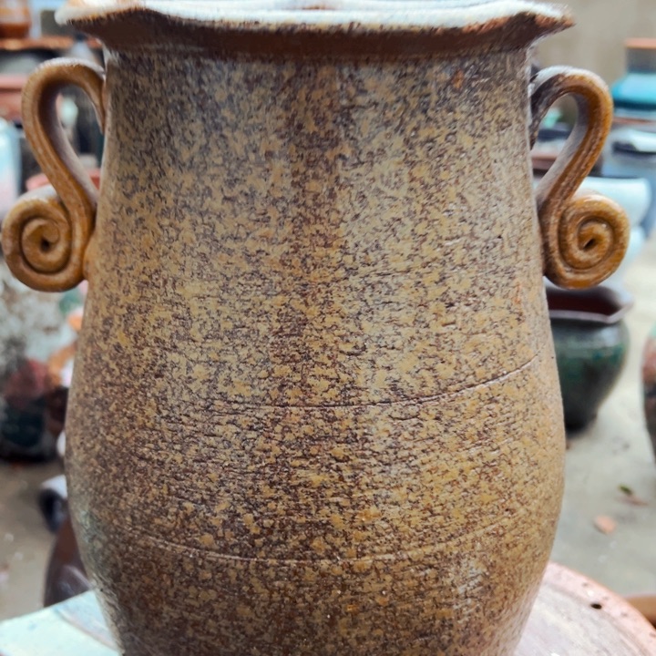 紫砂花盆高约32口19手工