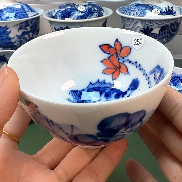 杯木木景德镇纯手绘茶具250