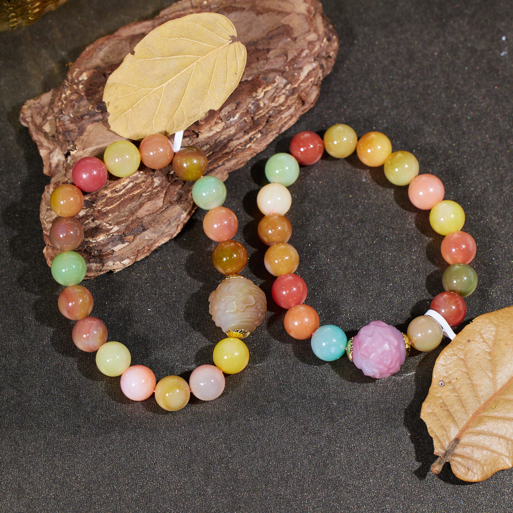 非遗好物分享【玉峰珠宝】糖果盐源手串（卡10-11）（多样性发一）I0559