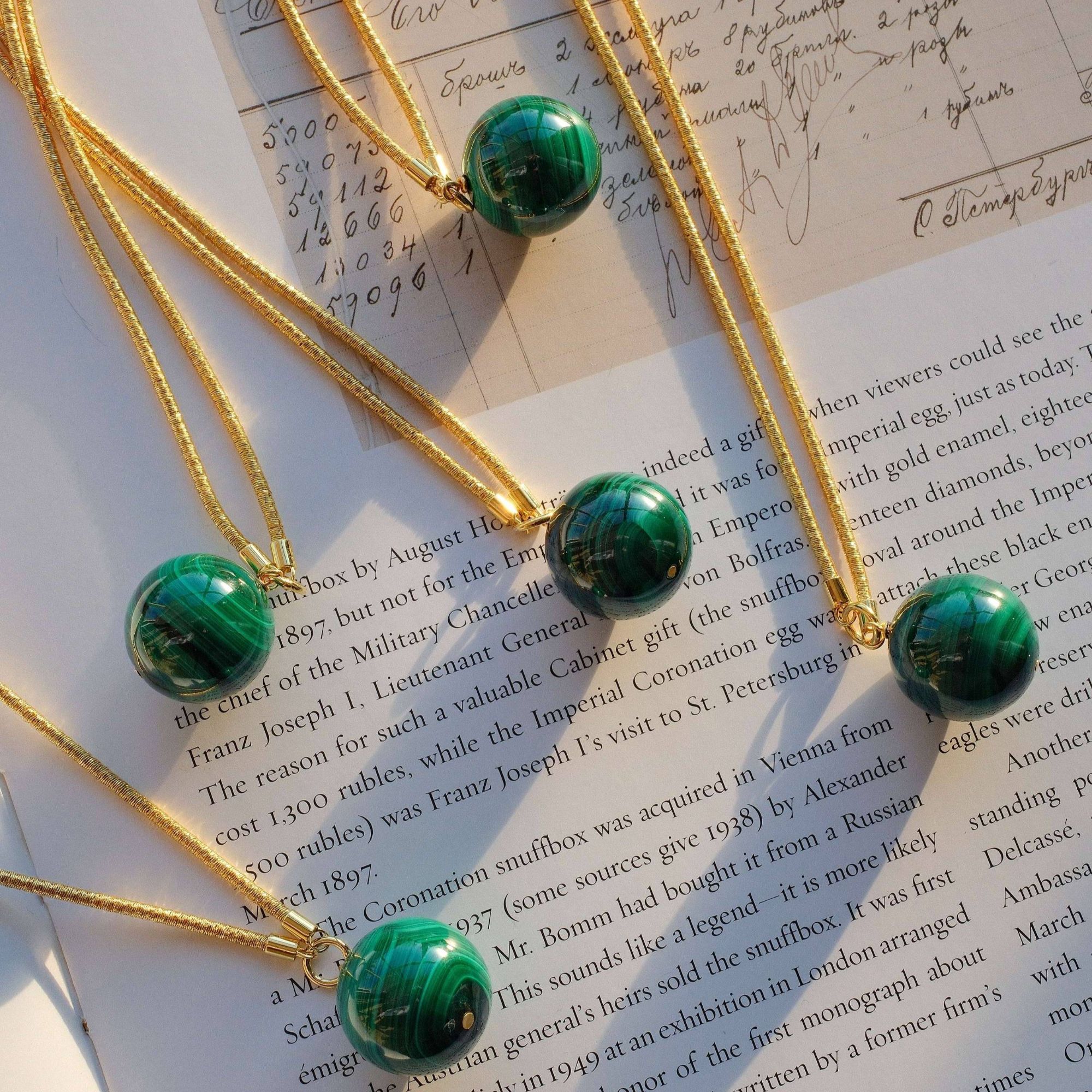 【MMF品牌设计】孔雀石项链 19-20mm 支持七天无理由 S250122004