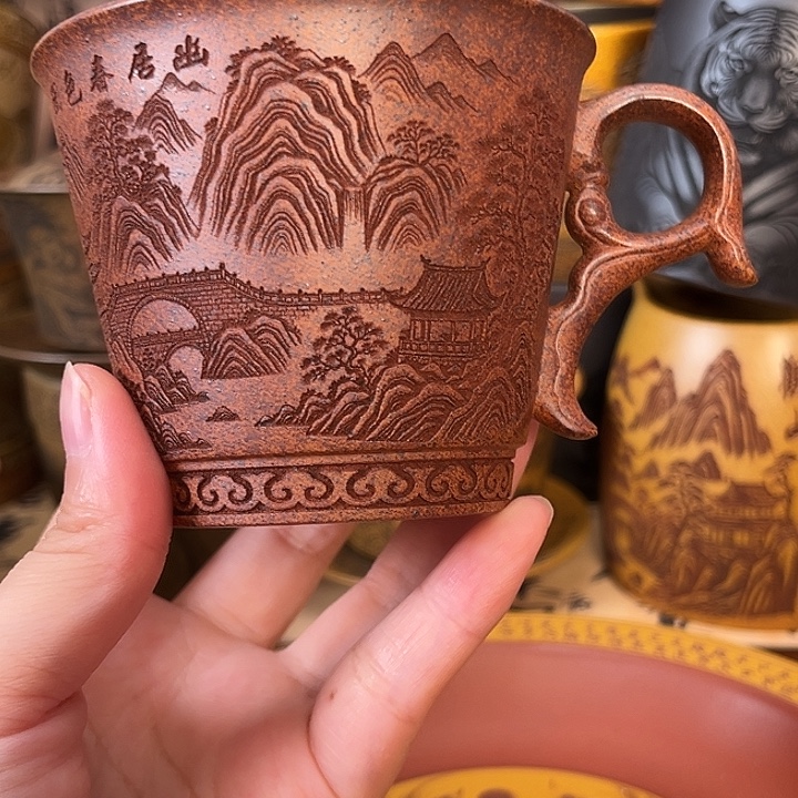 茶杯紫砂宜兴紫砂茶杯正品